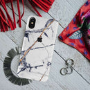 White Marble Pattern Mobile Case Cover For Iphone X