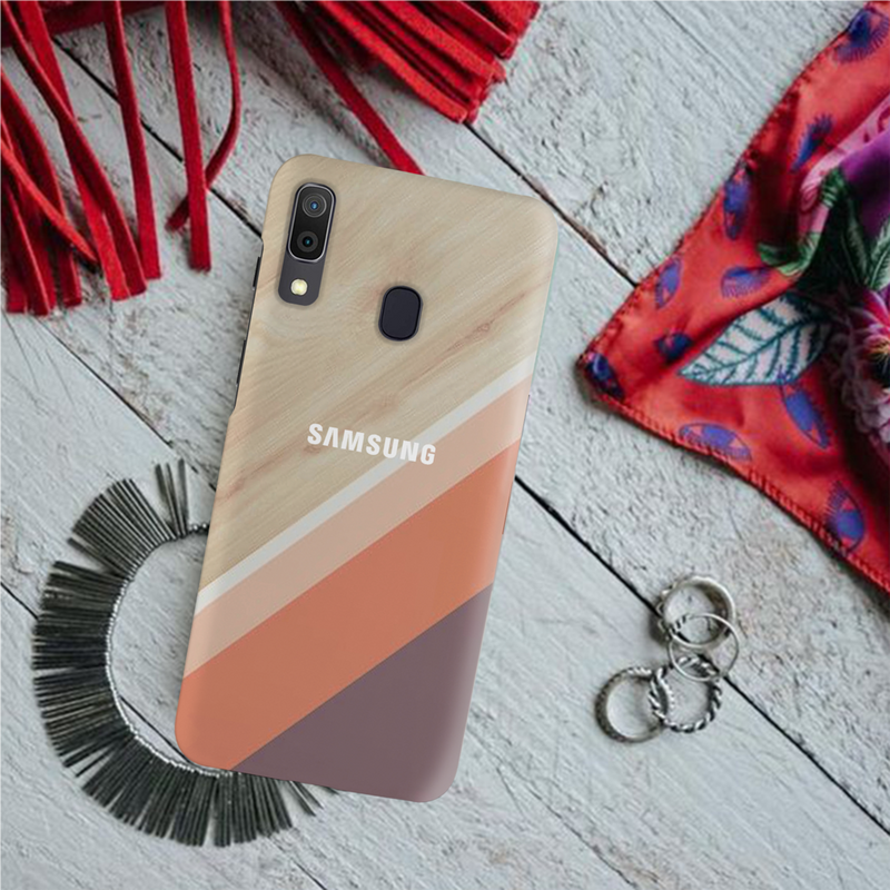 Wooden Pattern Mobile Case Cover For Galaxy A20