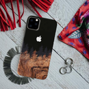 Wood Pattern With Snowflakes Pattern Mobile Case Cover For Iphone 11 Pro