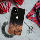 Wood Pattern With Snowflakes Pattern Mobile Case Cover For Iphone 11
