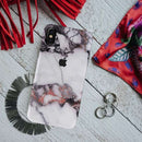 White & Black Marble Pattern Mobile Case Cover For Iphone X