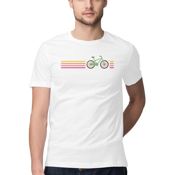 Cycle Printed Round Neck  Tshirt