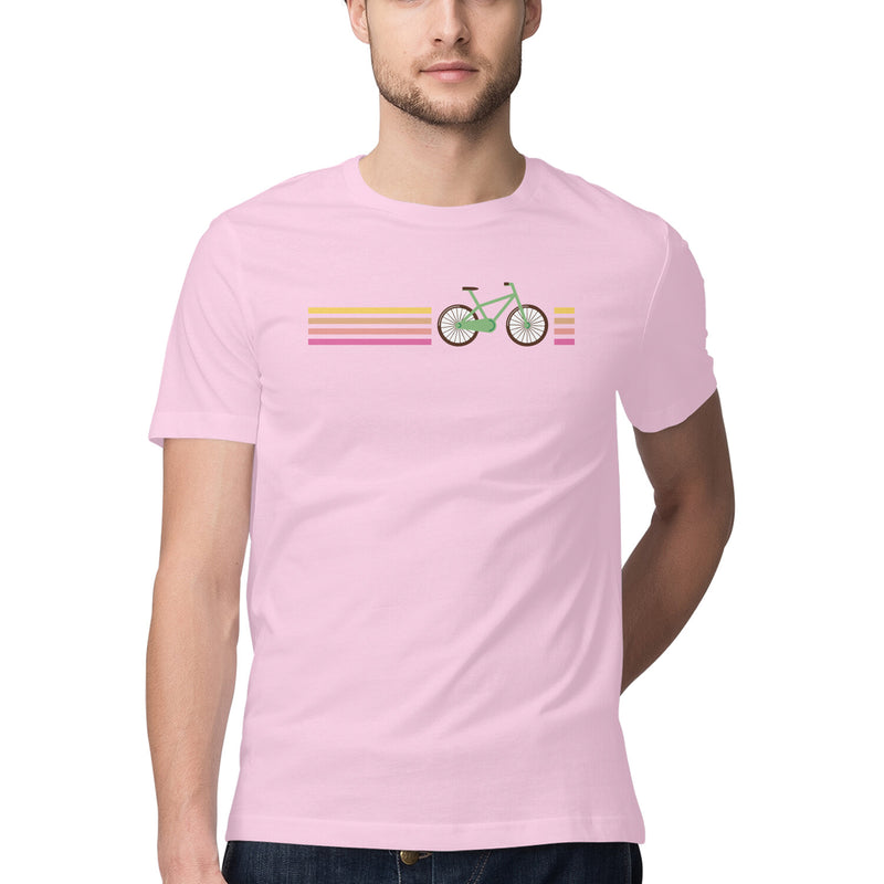 Cycle Printed Round Neck  Tshirt