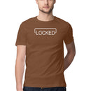 Locked Printed Round Neck Men Tshirts