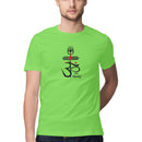 Om Printed Round Neck Men Tshirts
