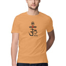 Om Printed Round Neck Men Tshirts
