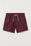 Dazzelz Burgundy Lobsters Swim Short For Men