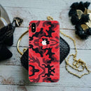 Military Red Camo Pattern Mobile Case Cover For Iphone XS MAX