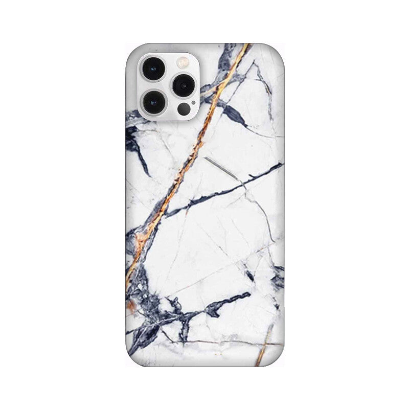 White Marble Pattern Mobile Case Cover for iPhone 12/ iPhone 12 Mini/ iPhone 12 Pro/ iPhone 12 Pro Max