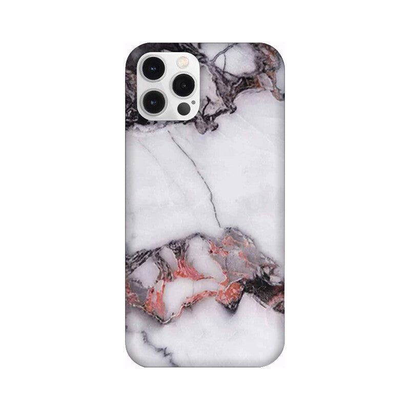 White & Black Marble Pattern Mobile Case Cover for iPhone 12/ iPhone 12 Mini/ iPhone 12 Pro/ iPhone 12 Pro Max