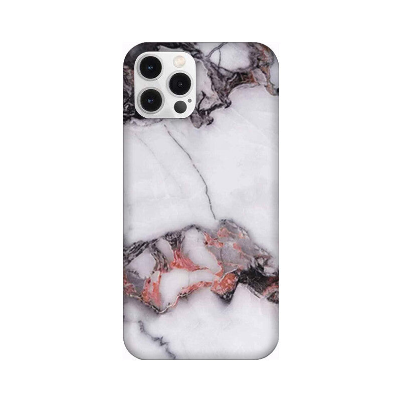 White & Black Marble Pattern Mobile Case Cover for iPhone 12/ iPhone 12 Mini/ iPhone 12 Pro/ iPhone 12 Pro Max