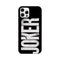 Joker Text Pattern Mobile Case Cover for iPhone 12/ iPhone 12 Mini/ iPhone 12 Pro/ iPhone 12 Pro Max