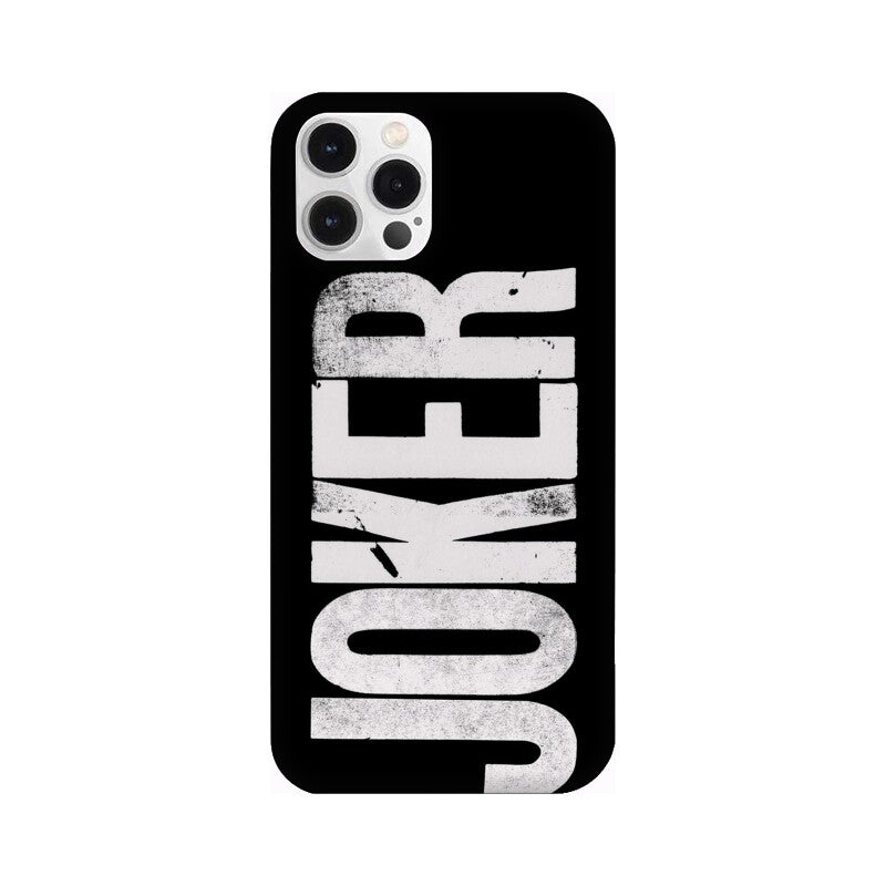 Joker Text Pattern Mobile Case Cover for iPhone 12/ iPhone 12 Mini/ iPhone 12 Pro/ iPhone 12 Pro Max