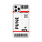 Flying to Pune Flight Ticket Pattern Mobile Case Cover for iPhone 12/ iPhone 12 Mini/ iPhone 12 Pro/ iPhone 12 Pro Max