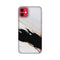 Black Patch White Marble Pattern Mobile Case Cover for iPhone 11/ iPhone 11 Pro/ iPhone 11 Pro Max