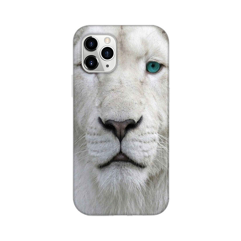 White Lion Portrait Pattern Mobile Case Cover White Lion Portrait Pattern Mobile Case Cover-29