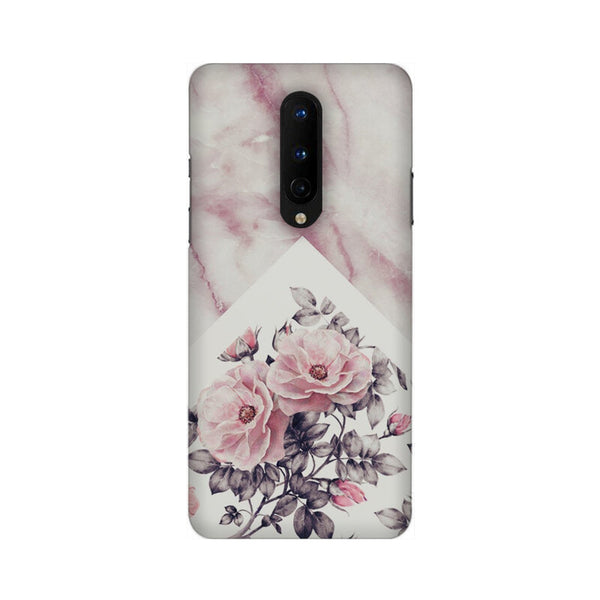 Light Pink  Marble Pattern Mobile Case Cover for OnePlus 8/ OnePlus 8 Pro