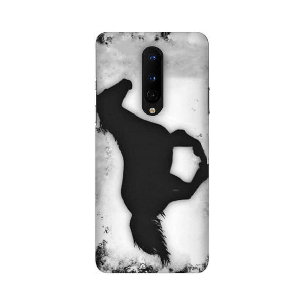 Black Horse in Clouds Pattern Mobile Case Cover for OnePlus 8/ OnePlus 8 Pro