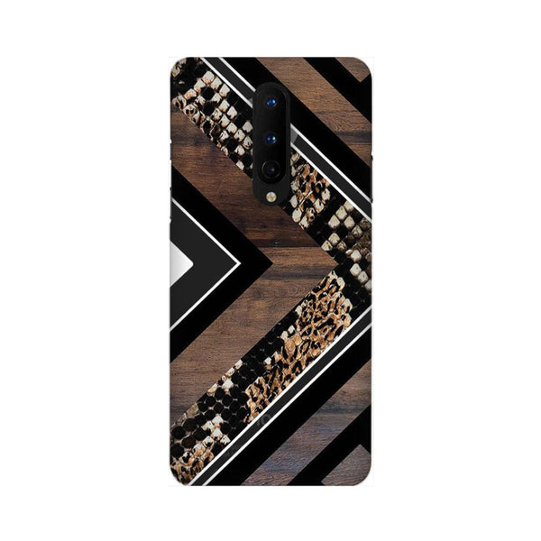 Carpet Pattern Black, White and Brown Pattern Mobile Case Cover for OnePlus 8/ OnePlus 8 Pro