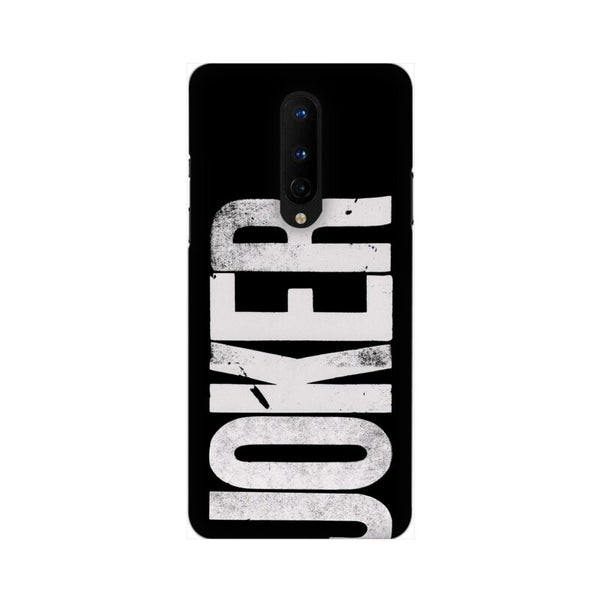 Joker Text Pattern Mobile Case Cover for OnePlus 8/ OnePlus 8 Pro