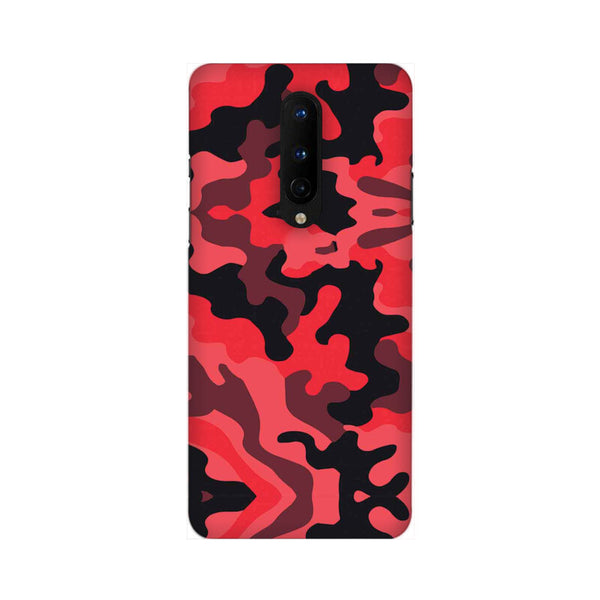 Military Red Camo Pattern Mobile Case Cover for OnePlus 8/ OnePlus 8 Pro