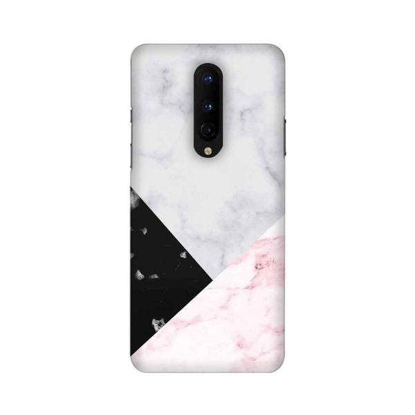 Pink Black & White Marble Pattern Mobile Case Cover for OnePlus 8/ OnePlus 8 Pro