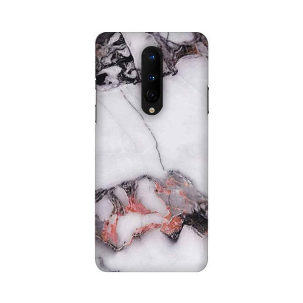 White & Black Marble Pattern Mobile Case Cover for OnePlus 8/ OnePlus 8 Pro