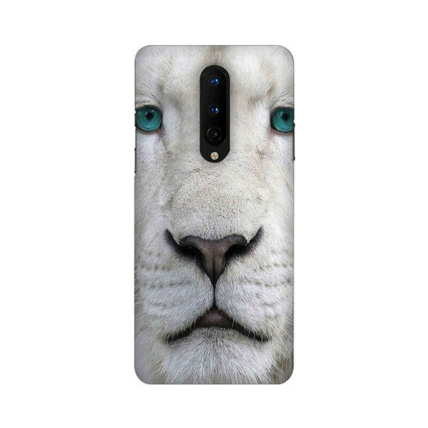 White Lion Portrait Pattern Mobile Case Cover for OnePlus 8/ OnePlus 8 Pro
