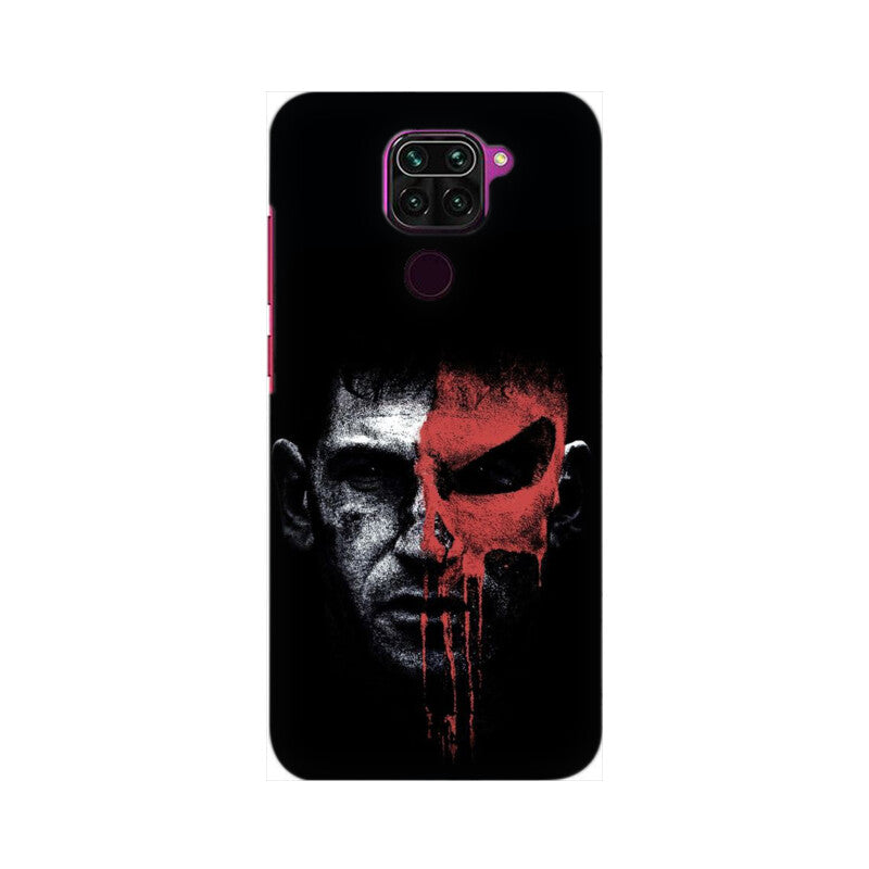 Red Skull Face Pattern Mobile Case Cover for Redmi Note 9/ Redmi Note 9 Pro