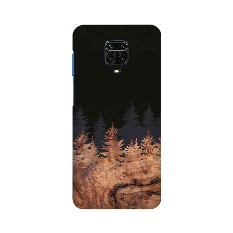 Wood Pattern With Snowflakes Pattern Mobile Case Cover for Redmi Note 9/ Redmi Note 9 Pro