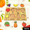 Fruit-Filled Fun! Educational Wooden Puzzle for Toddlers & Kids