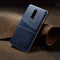 Navy Blue Leather Mobile Cover for Oneplus 7 Pro