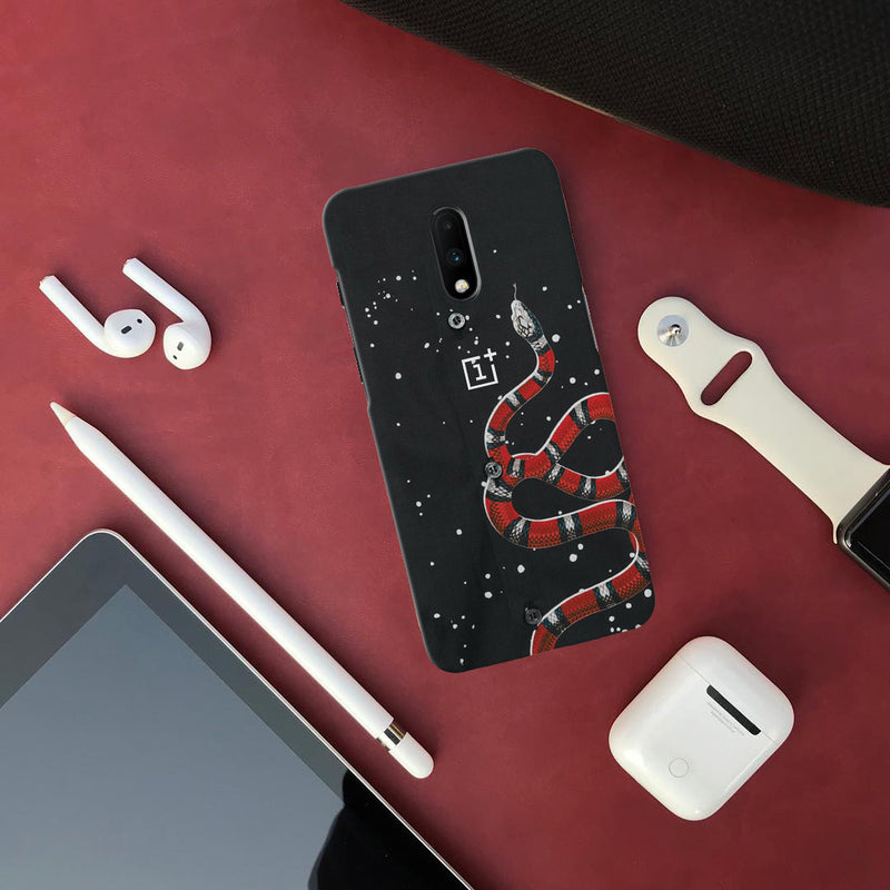 Snake in Galaxy Pattern Mobile Case Cover For Oneplus 7