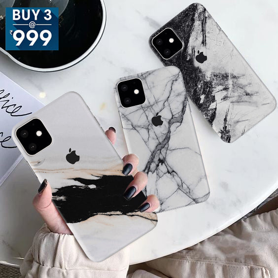 Combo Offer On Natural Marble Pattern Mobile Case For iPhone 11 Pro ( Pack Of 3 )