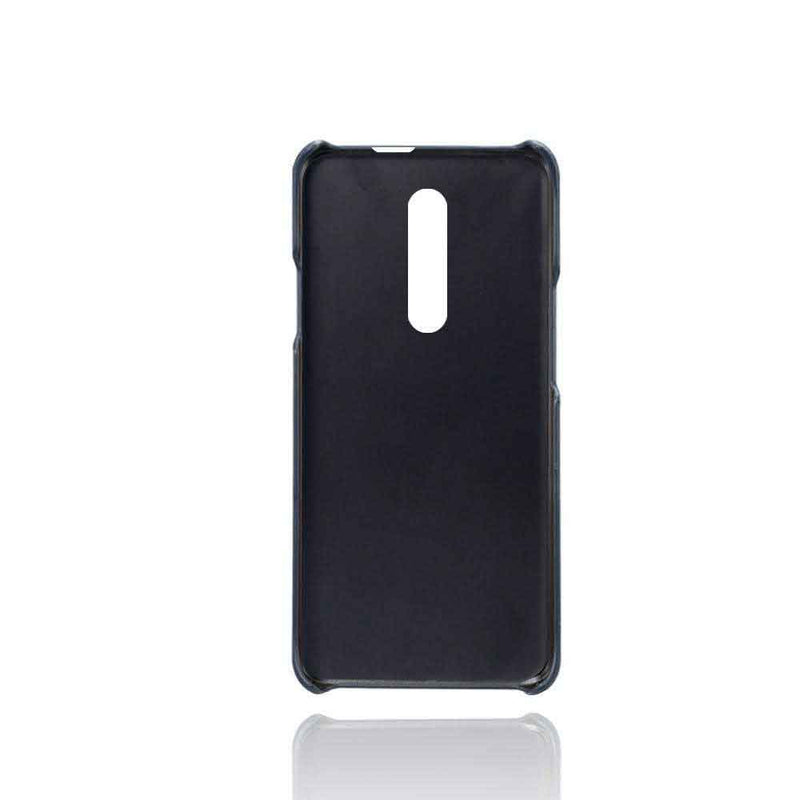 Navy Blue Leather Mobile Cover for Oneplus 7 Pro