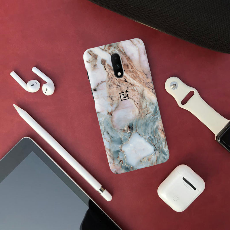 Lite Pink Marble Pattern Mobile Case Cover For Oneplus 7