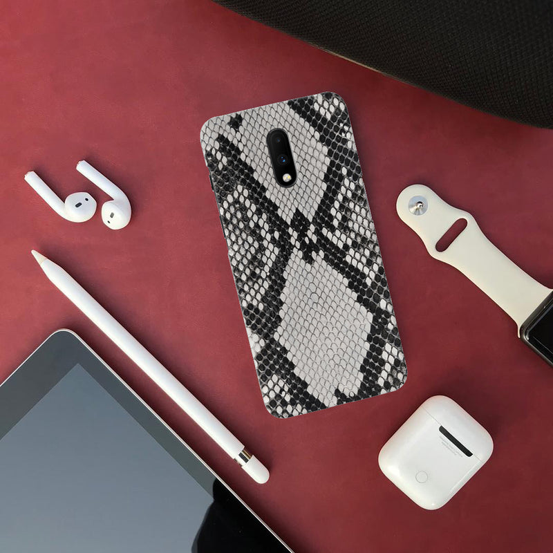 Snake Skin Pattern Mobile Case Cover For Oneplus 7