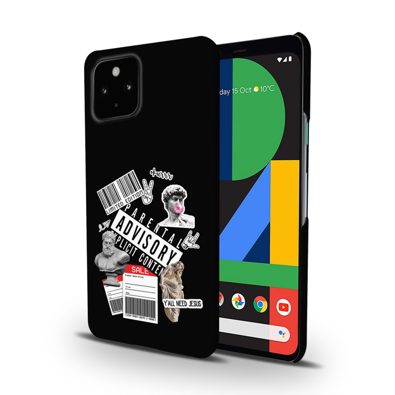Advisory Printed Slim Cases and Cover for Pixel 4A