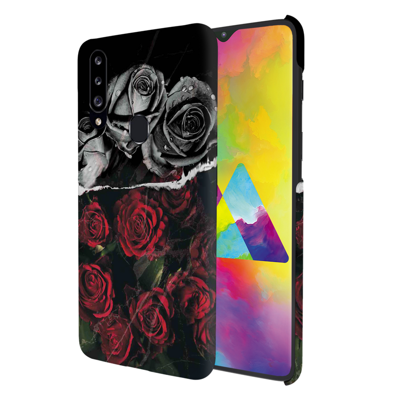 Dark Roses Printed Slim Cases and Cover for Galaxy A20S