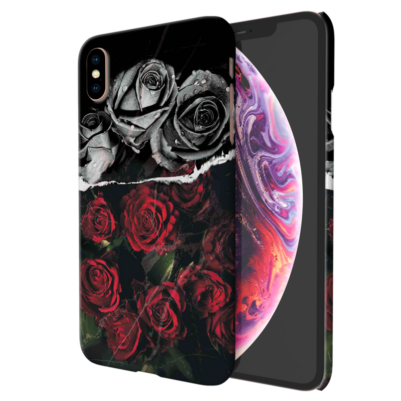 Dark Roses Printed Slim Cases and Cover for iPhone XS Max