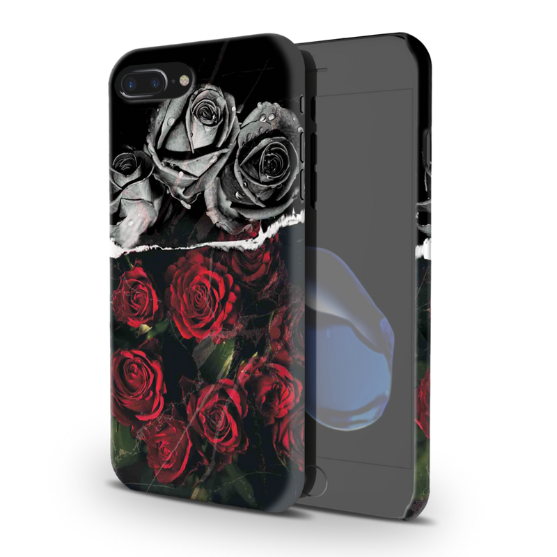 Dark Roses Printed Slim Cases and Cover for iPhone 8 Plus
