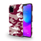 Maroon and White Camouflage Printed Slim Cases and Cover for iPhone 11 Pro