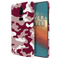 Maroon and White Camouflage Printed Slim Cases and Cover for OnePlus 6