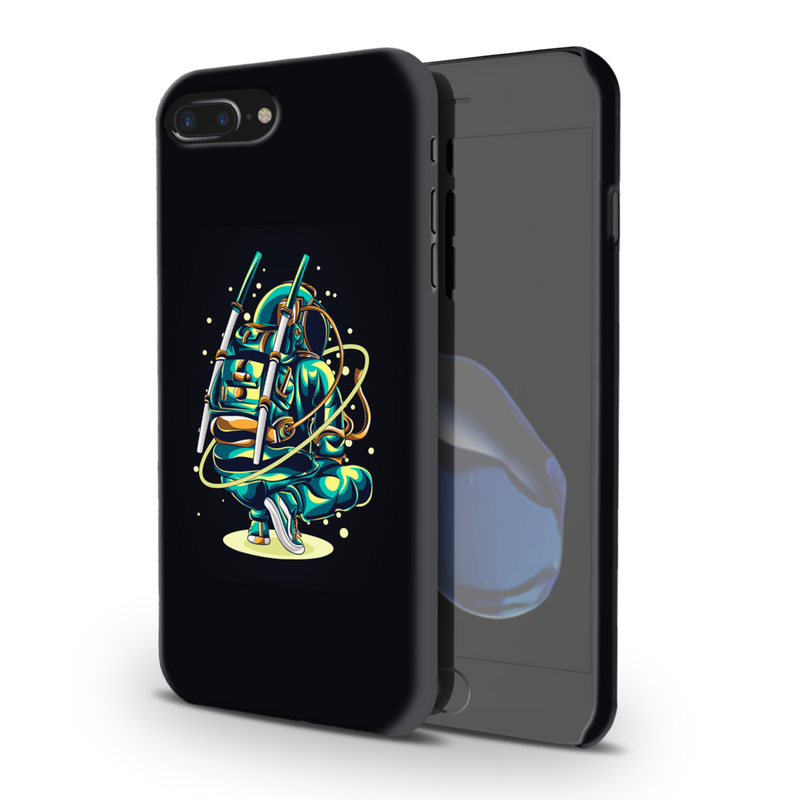 Ninja Astronaut Printed Slim Cases and Cover for iPhone 8 Plus