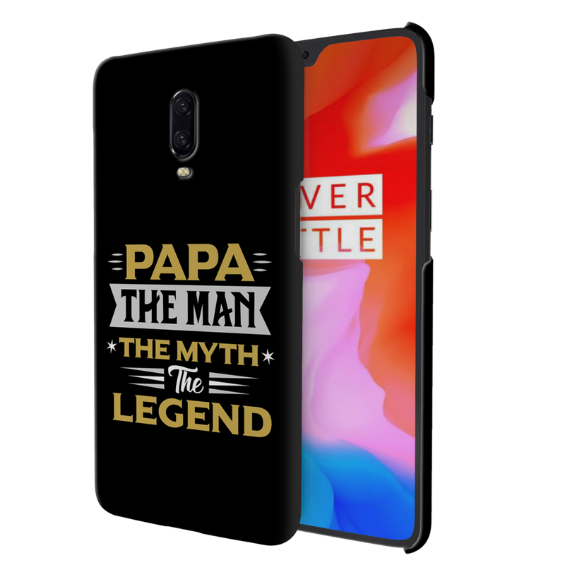 Papa the legend Printed Slim Cases and Cover for OnePlus 6T
