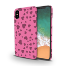 Pink Hearts Printed Slim Cases and Cover for iPhone X