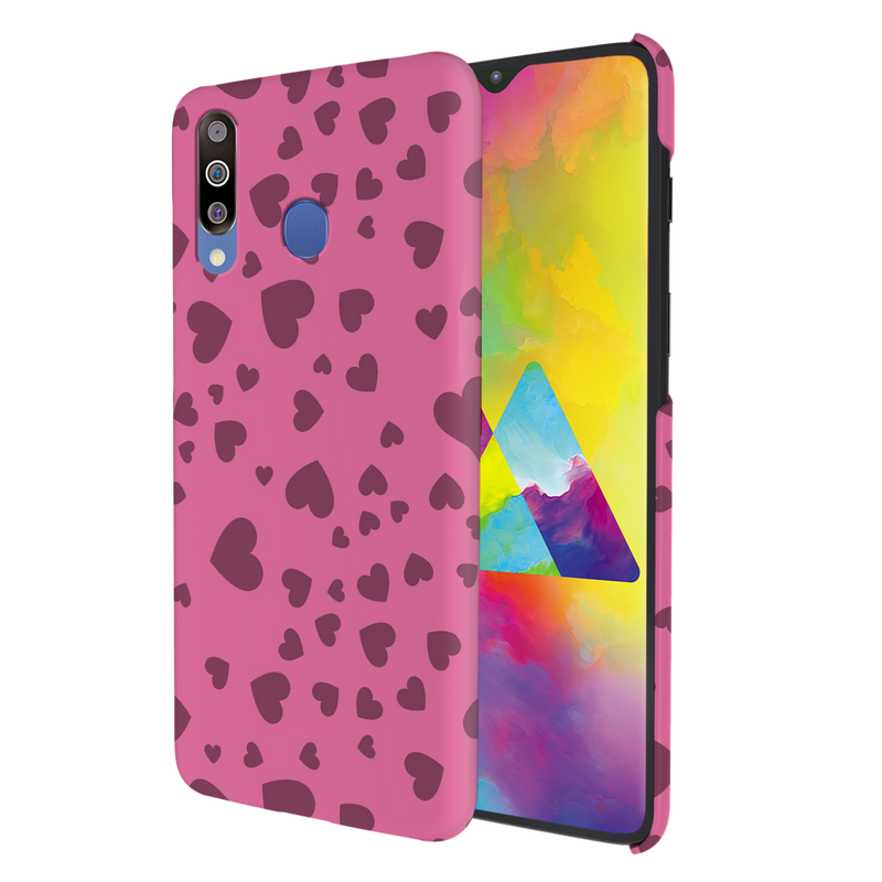 Pink Hearts Printed Slim Cases and Cover for Galaxy M30