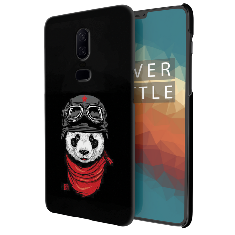 Rider Panda Printed Slim Cases and Cover for OnePlus 6