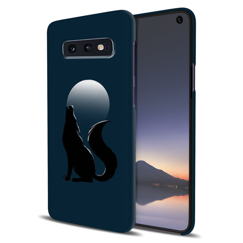 Wolf howling Printed Slim Cases and Cover for Galaxy S10E