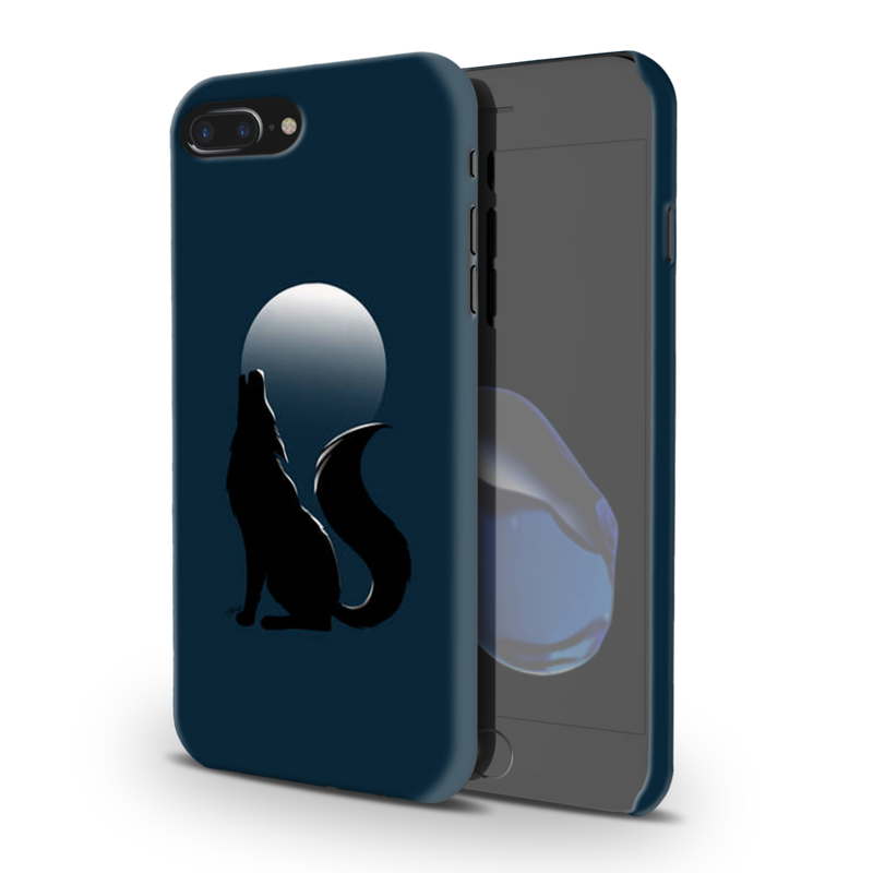 Wolf howling Printed Slim Cases and Cover for iPhone 8 Plus
